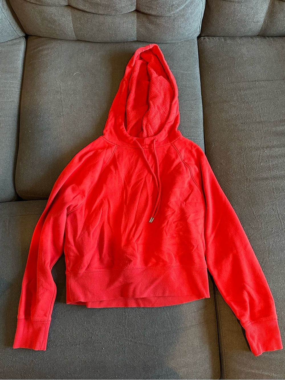 Universal Thread Women's Red Cropped Pullover Hoodie Sweater Size S Small